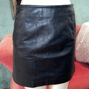 H&M Faux Leather Skirt